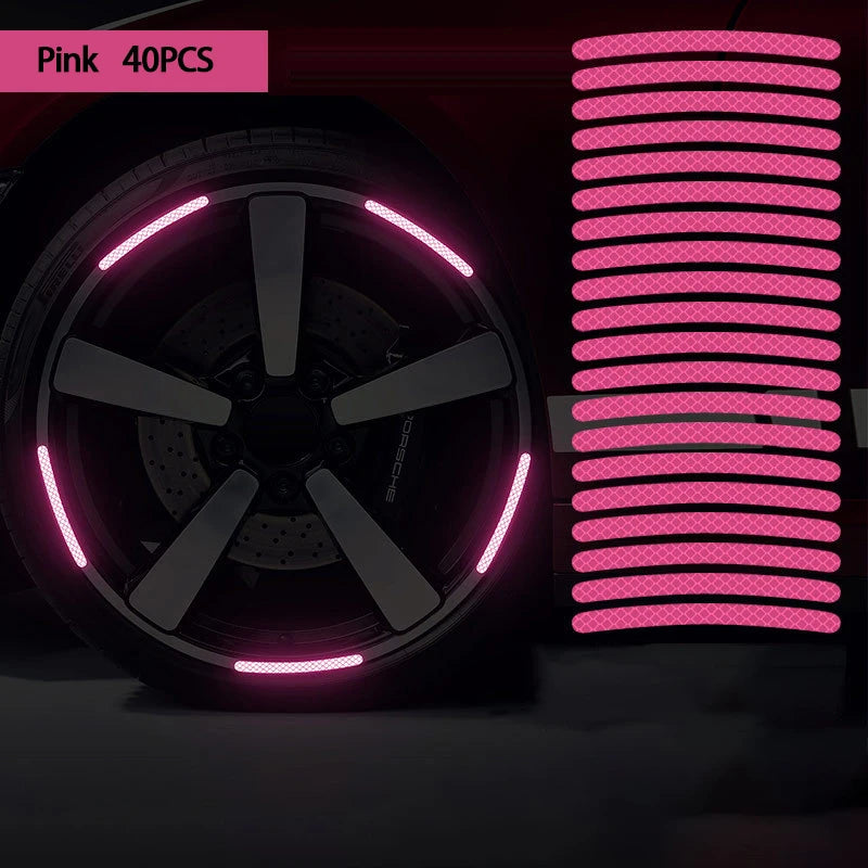 Lot de 40 stickers pour jantes – voiture, moto et vélo