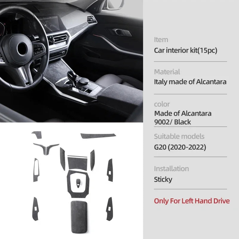 Cache Alcantara BMW G20/G28/G23