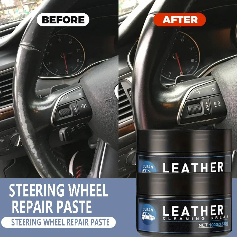 Pâte de réparation cuir synthétique pour volant et sièges auto