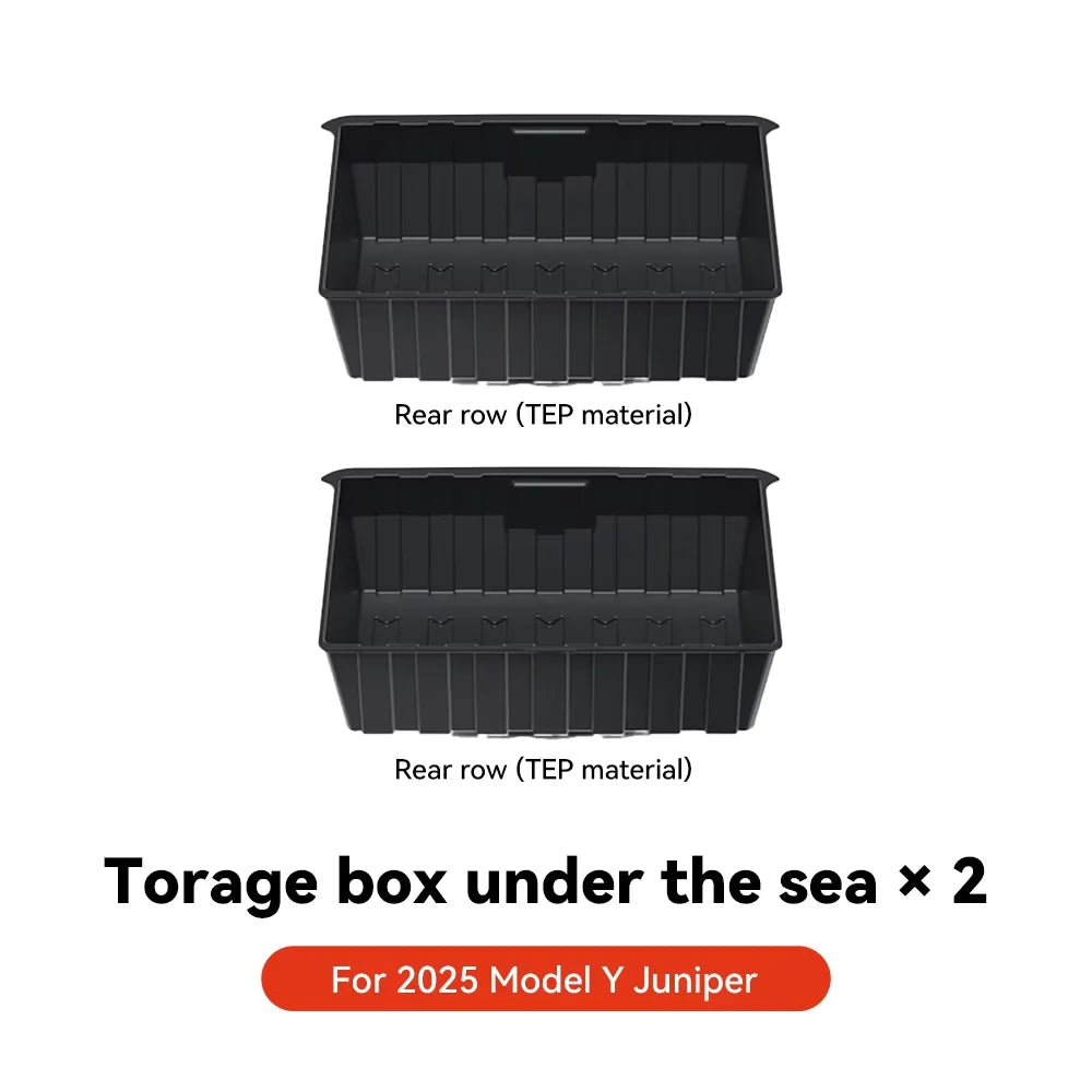 Boîte de rangement cachée sous siège pour Tesla Model Y