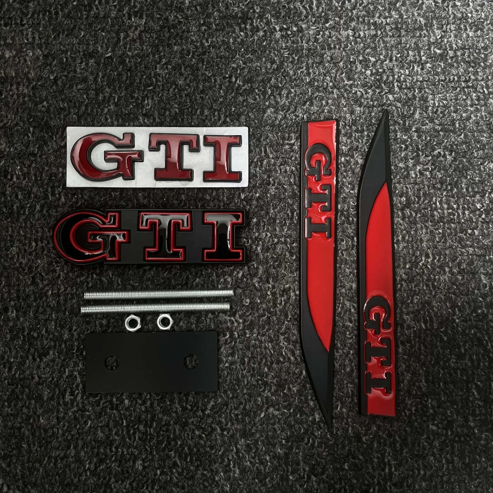 Emblèmes Métal 3D GTI pour VW Golf