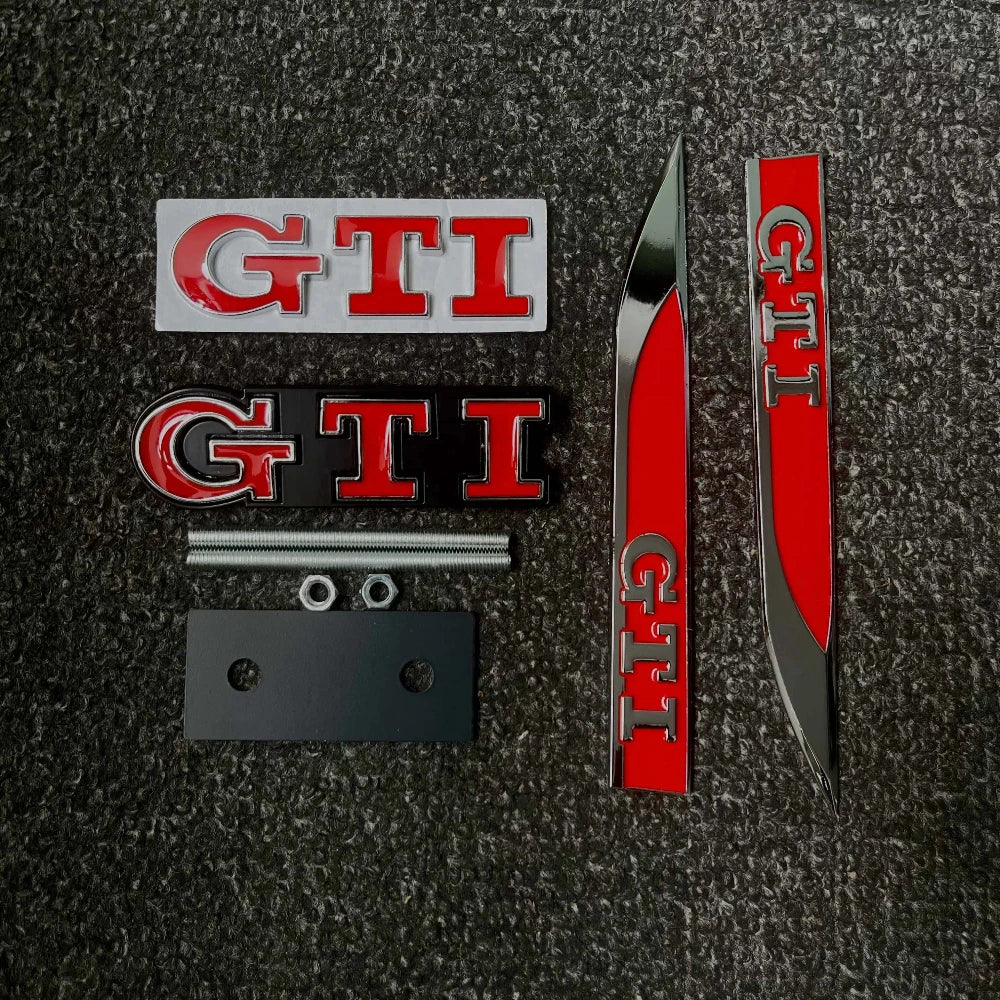 Emblèmes Métal 3D GTI pour VW Golf
