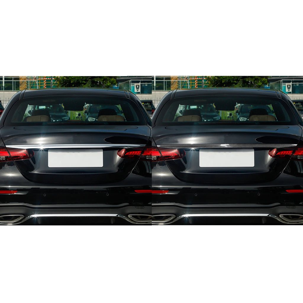 Bande décorative de coffre arrière en fibre de carbone pour Mercedes-Benz