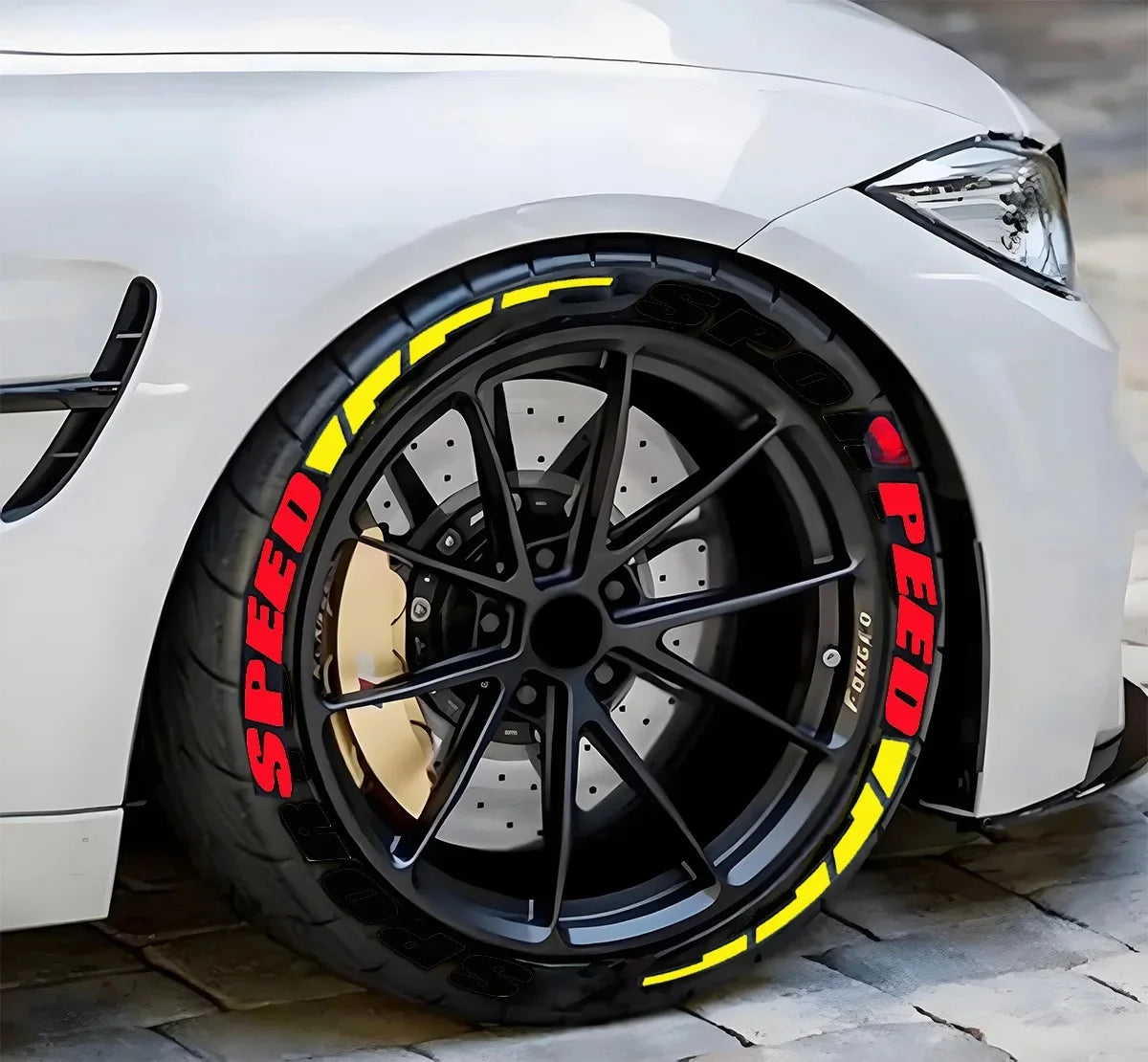 Stickers lettres pour pneus – Décoration et personnalisation DIY pour voiture