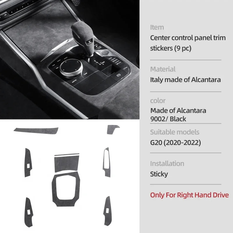 Cache Alcantara BMW G20/G28/G23