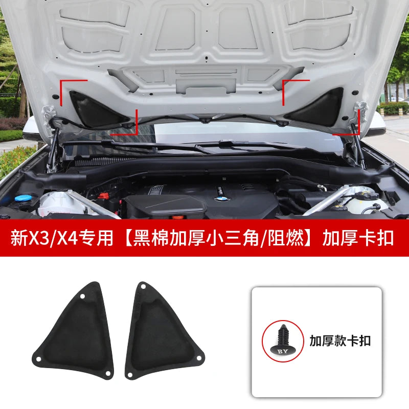 Isolation phonique et thermique de capot moteur pour BMW X3 G01 / X4 G02
