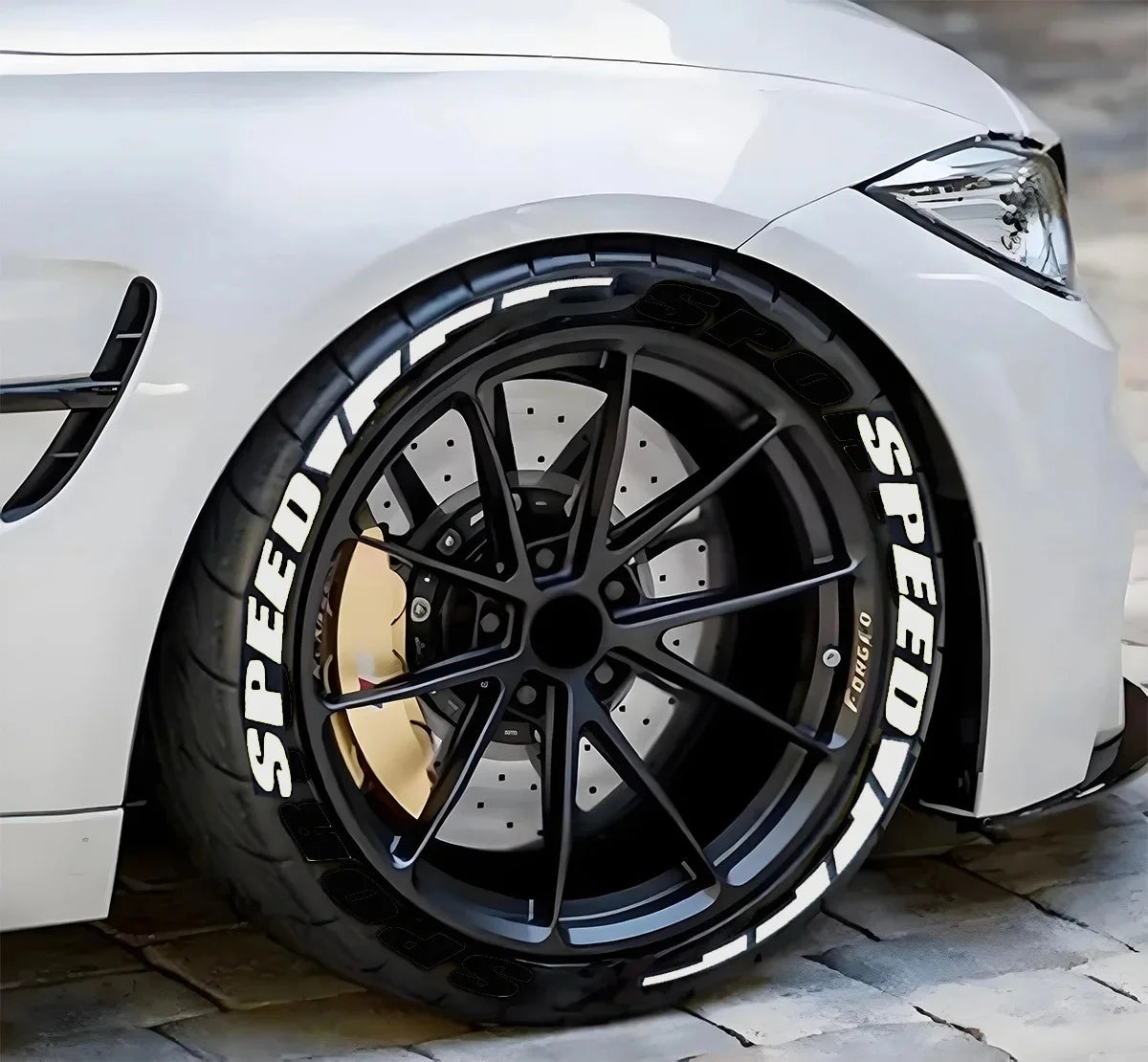 Stickers lettres pour pneus – Décoration et personnalisation DIY pour voiture