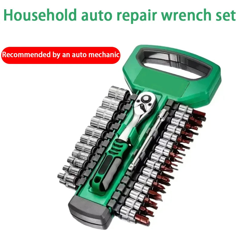 Set de clés à douille et cliquet pour voiture – Outils de réparation auto