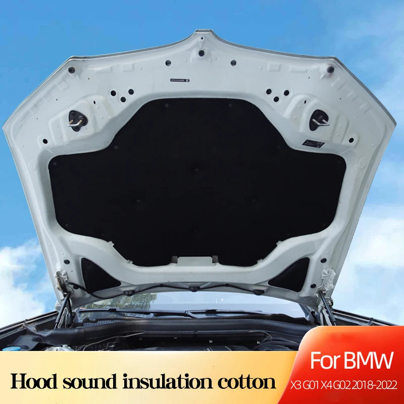 Isolation phonique et thermique de capot moteur pour BMW X3 G01 / X4 G02