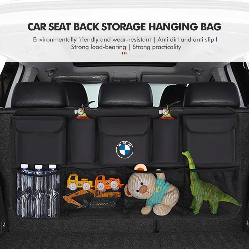 Organisateur de coffre suspendu multi-poches pour BMW