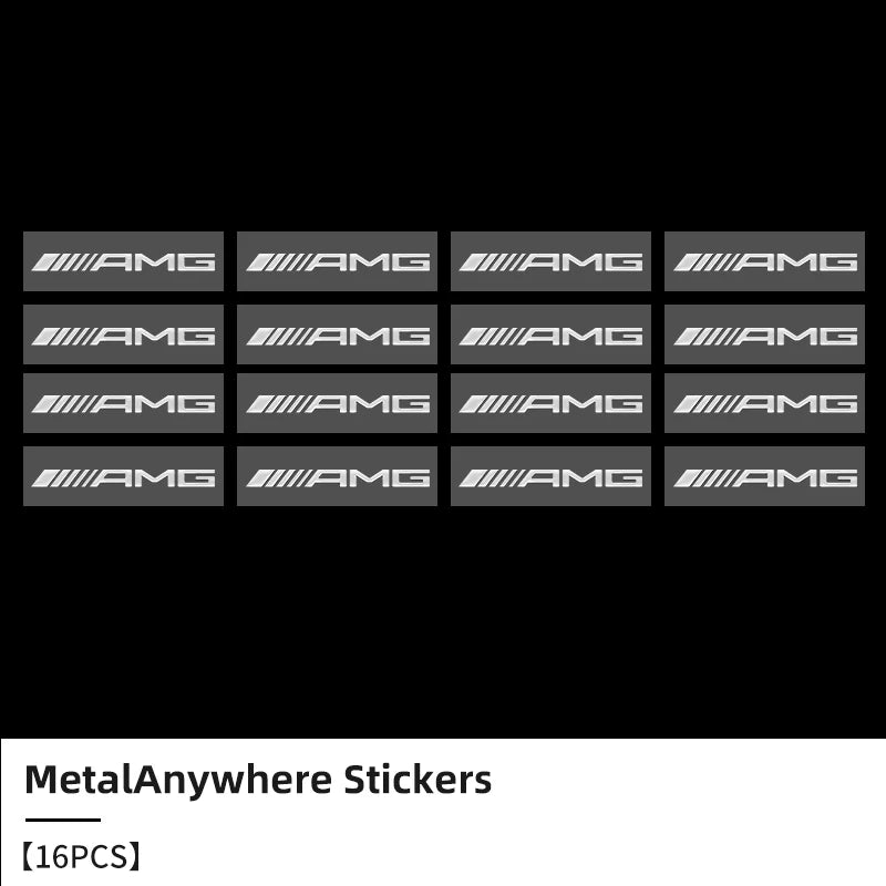 3D Metal Logo Stickers for Mercedes Benz AMG
