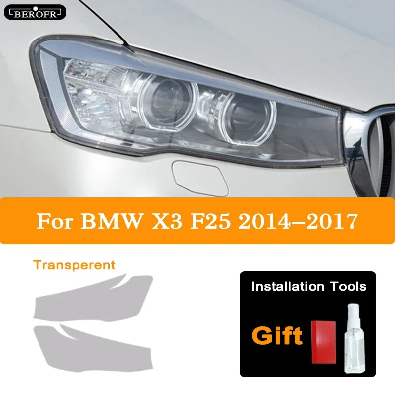 Film protecteur phare avant fumé ou transparent pour BMW