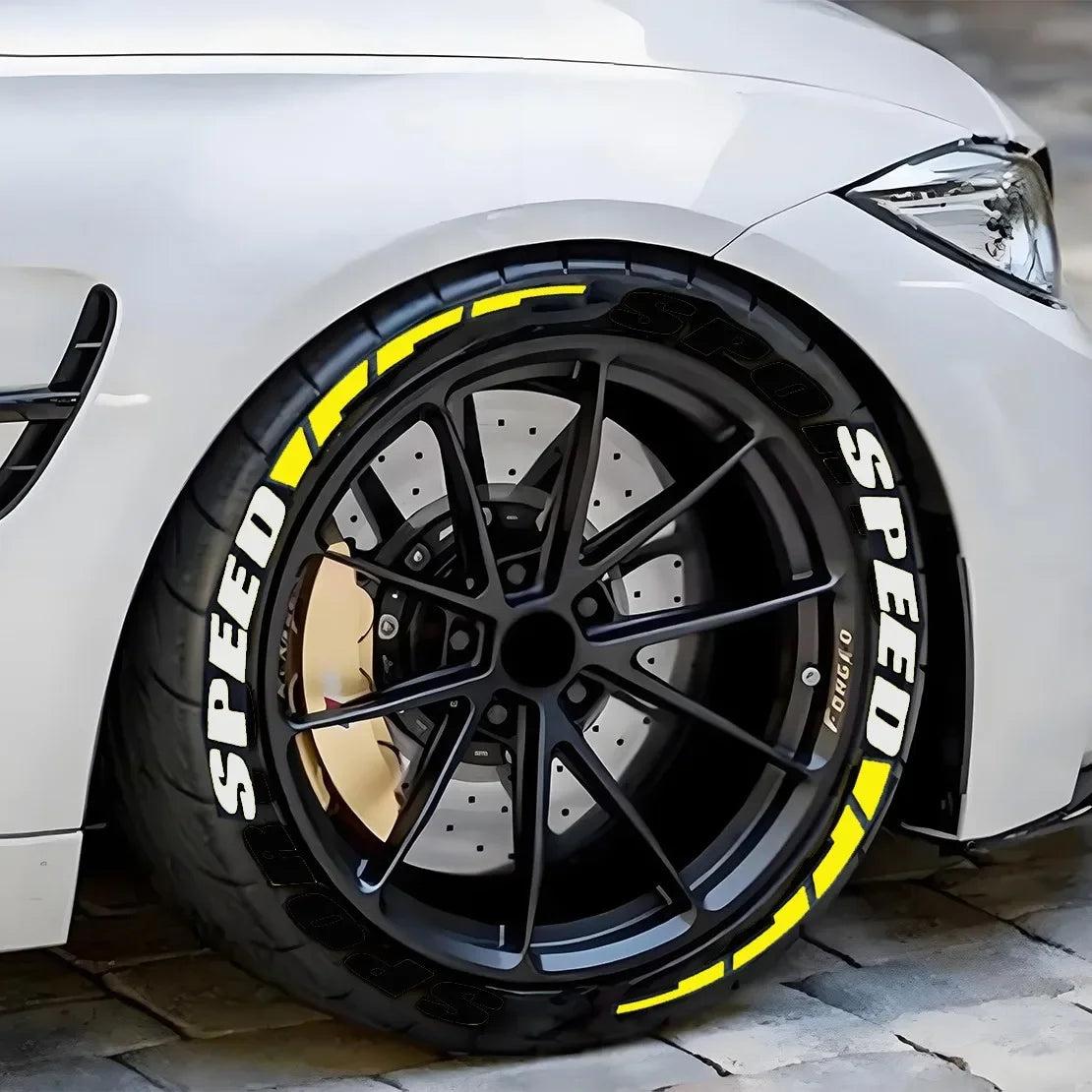 Stickers lettres pour pneus – Décoration et personnalisation DIY pour voiture