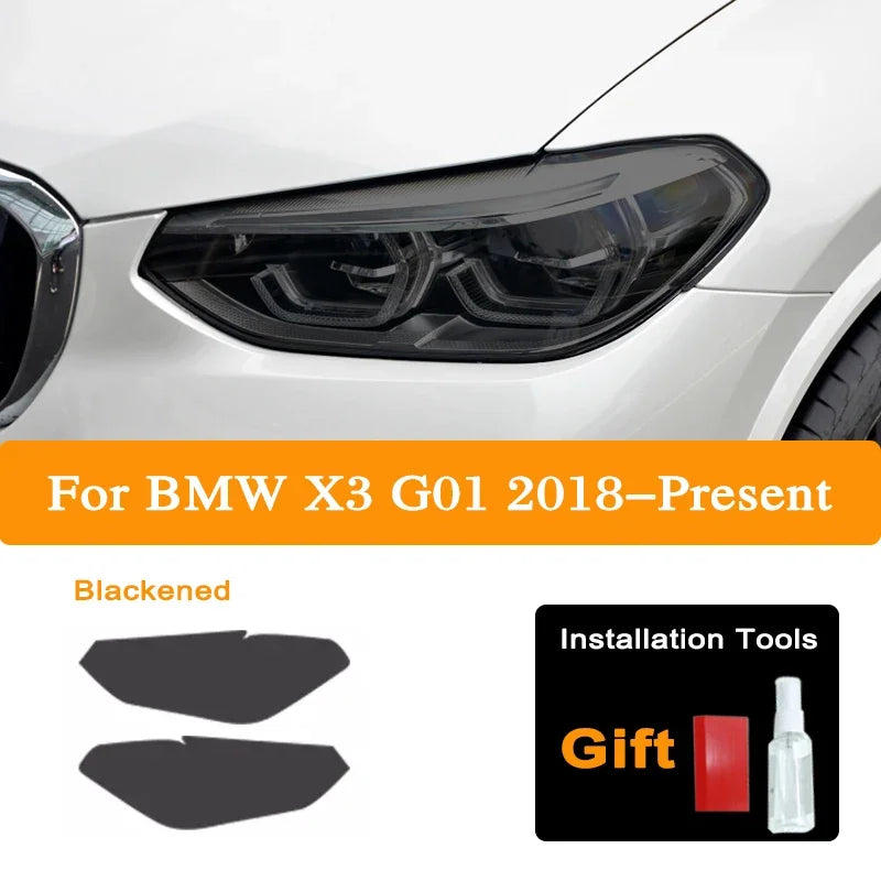 Film protecteur phare avant fumé ou transparent pour BMW