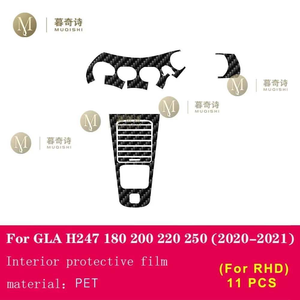 Film protecteur carbone 5D intérieur pour Mercedes-Benz