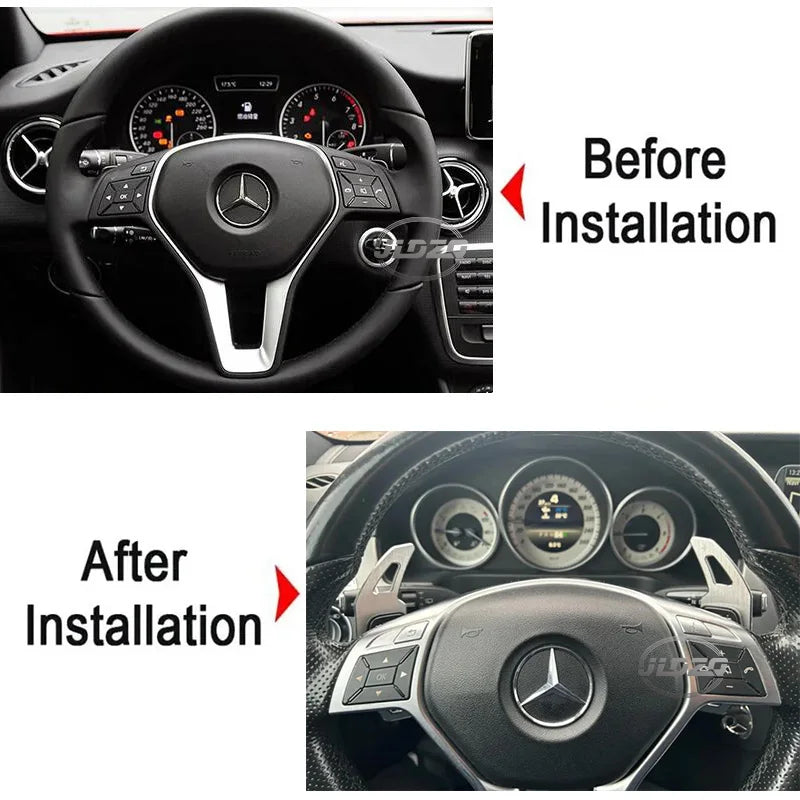 Palette de changement de vitesse en alliage pour Mercedes Benz