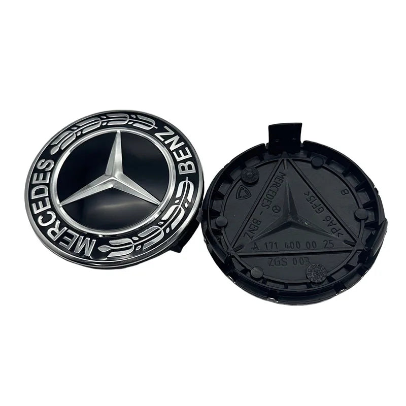 4pcs Enjoliveurs de moyeu 75mm pour Mercedes Benz