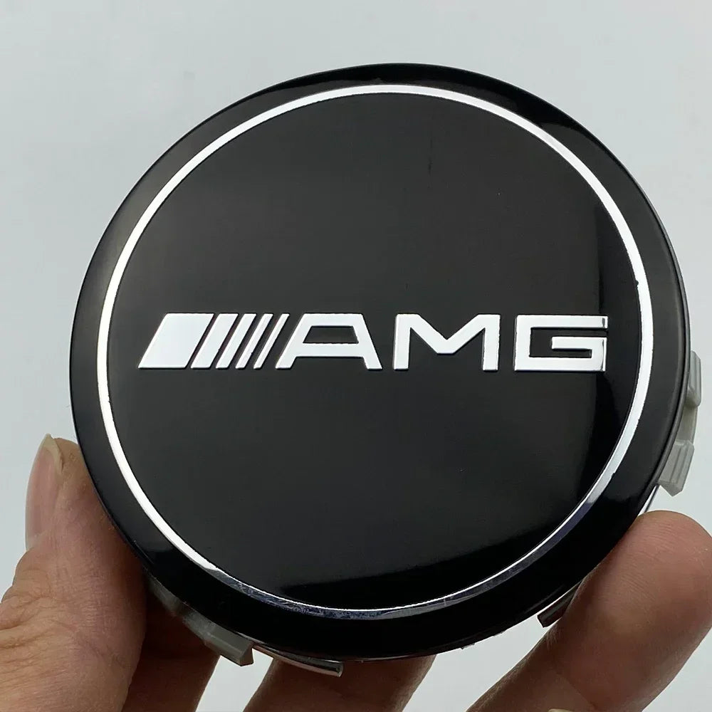 4PCS Enjoliveurs de jante 75mm pour Mercedes AMG Apple Tree B
