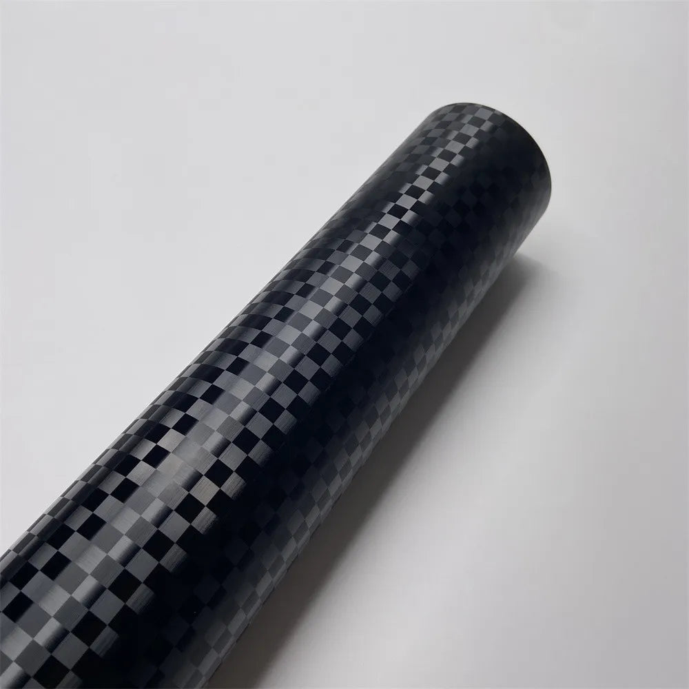 Film vinyle carbone forgé noir premium