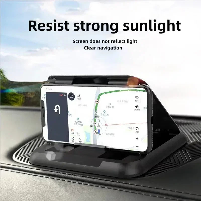 Support de téléphone pour tableau de bord imitation carbone pour Mercedes-Benz