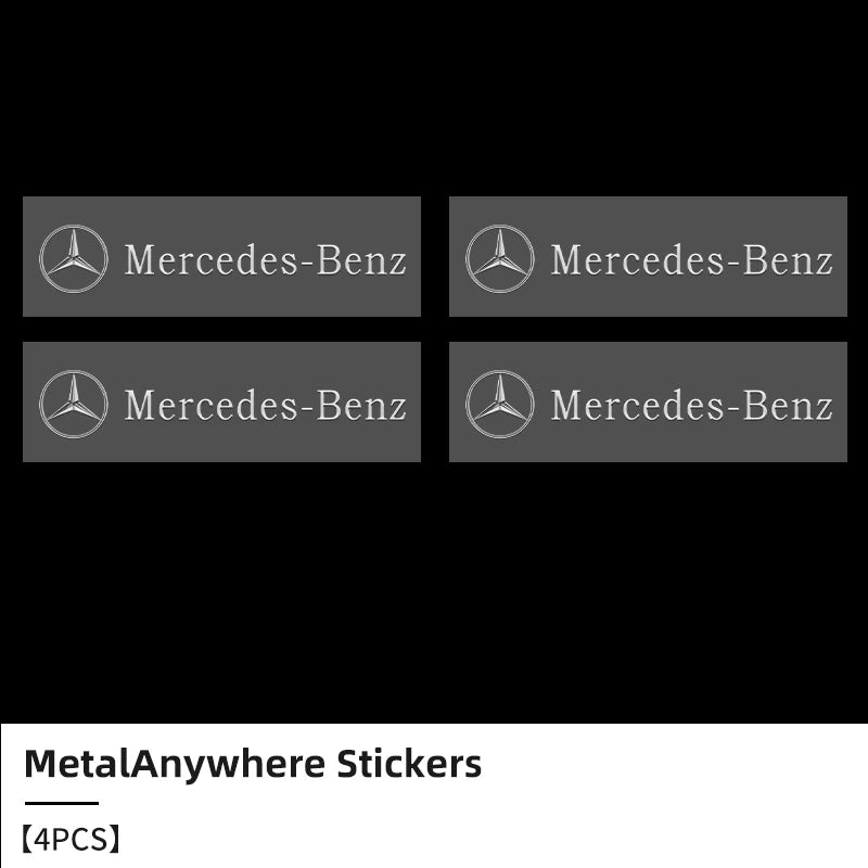 3D Metal Logo Letter Stickers for Mercedes Benz