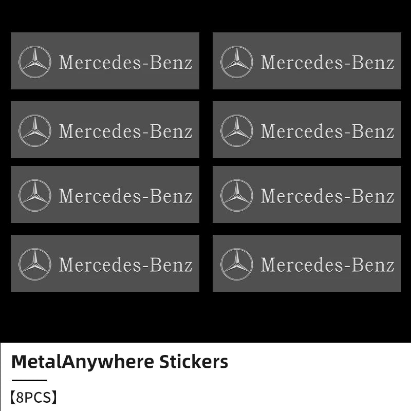3D Metal Logo Letter Stickers for Mercedes Benz