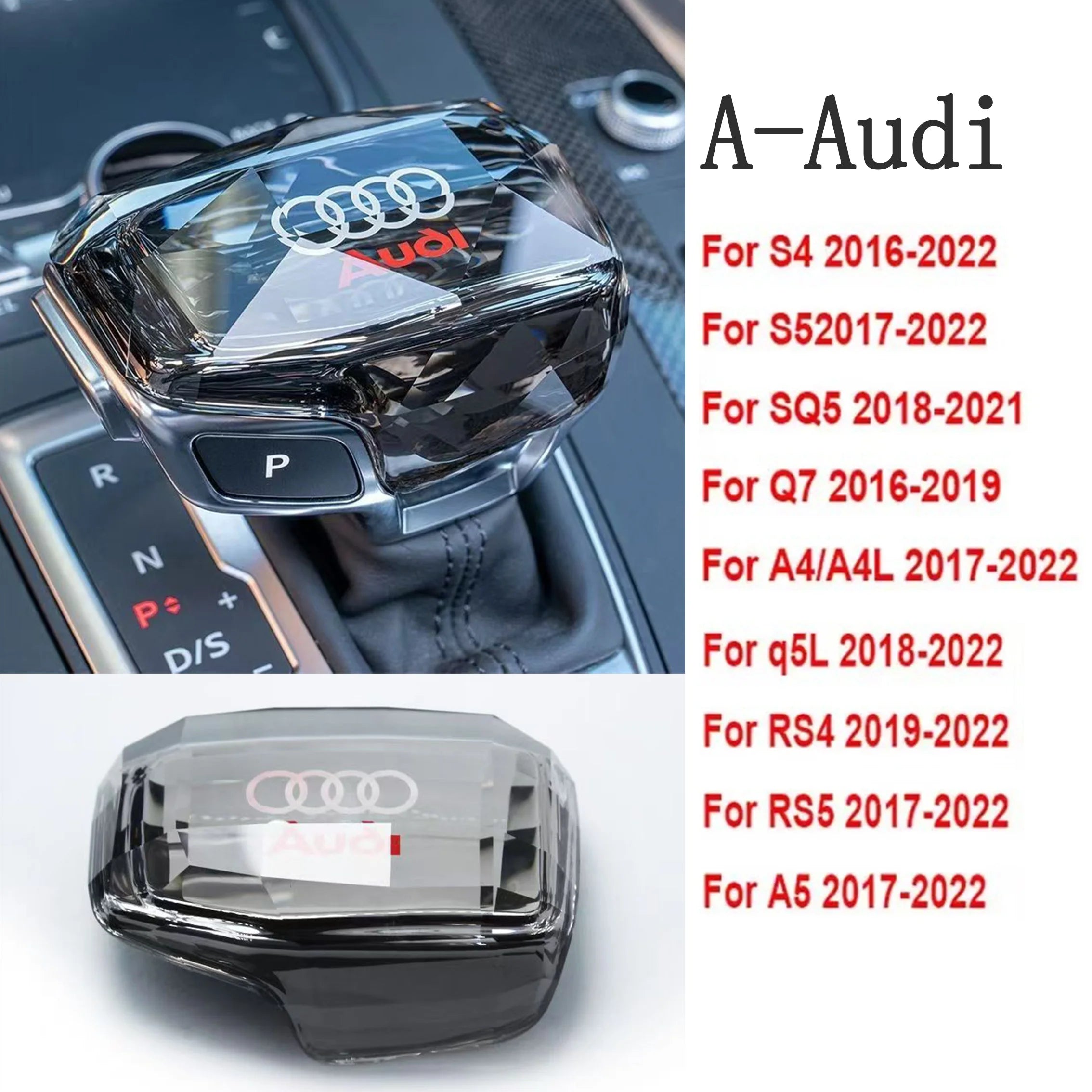 Cache levier de vitesse cristal pour Audi