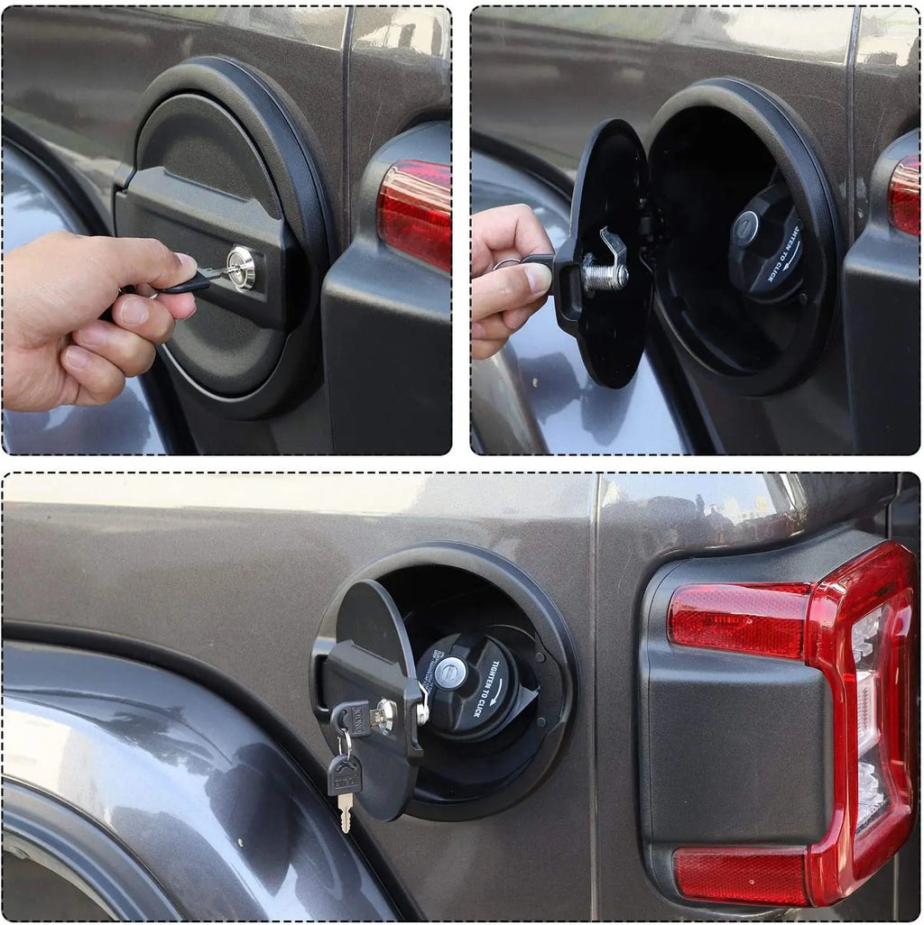 Couvercle de réservoir d’essence avec clé pour Jeep