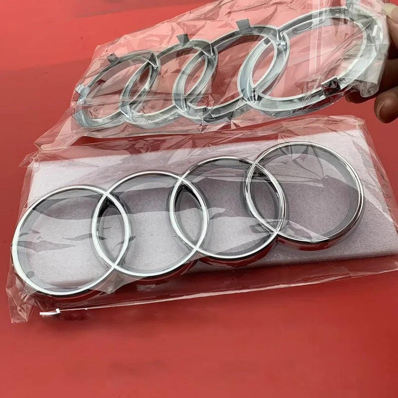 Emblèmes chrome 4 anneaux pour Audi