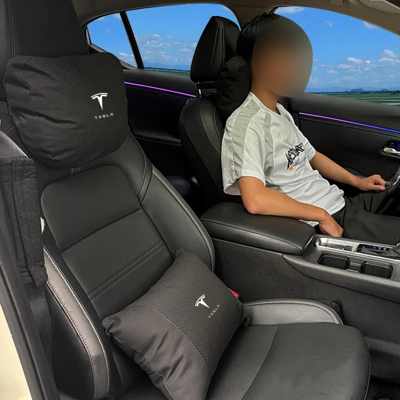 Appui-tête et coussin lombaire pour Tesla
