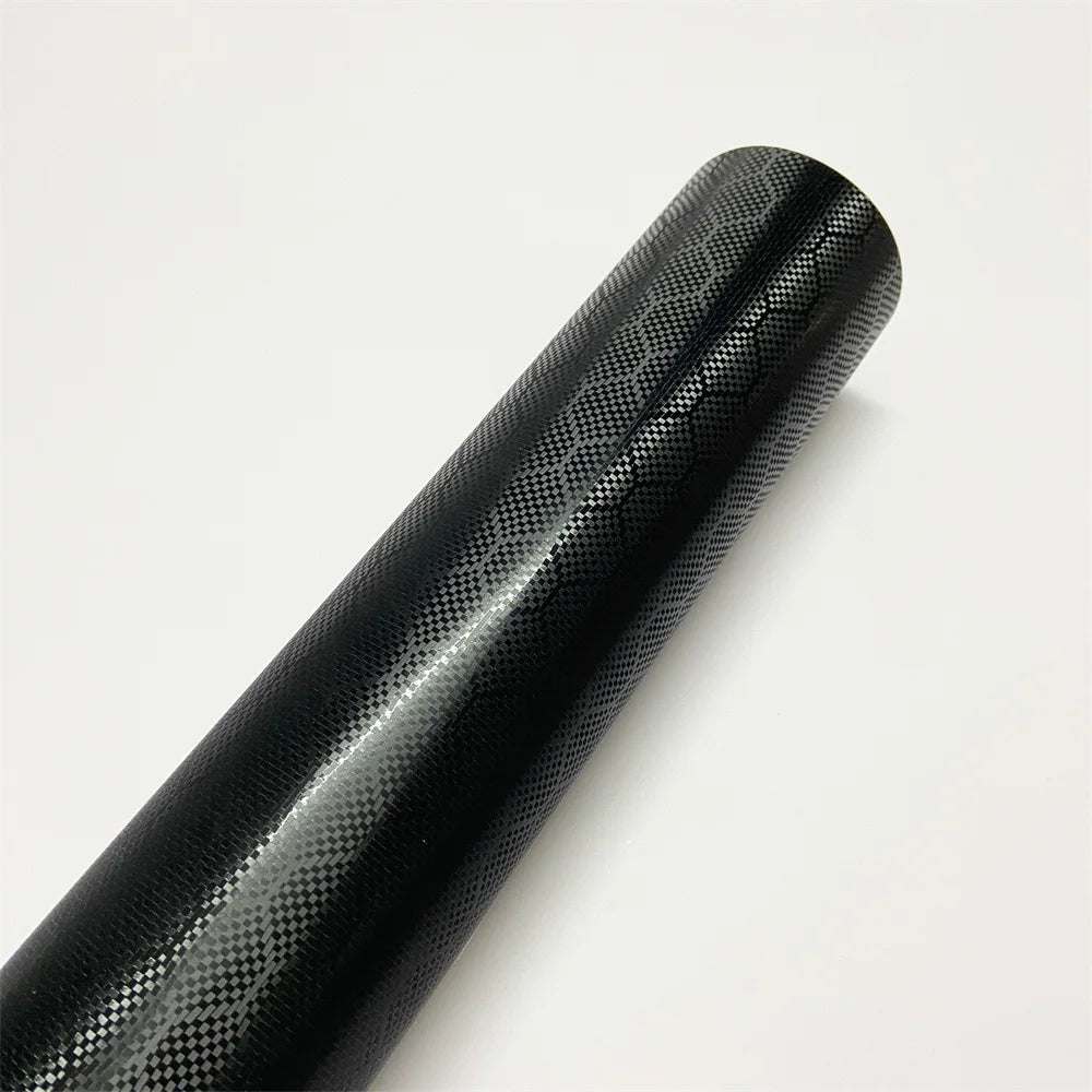 Film vinyle carbone forgé noir premium