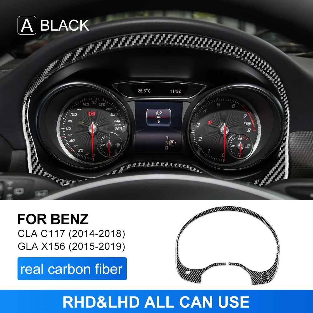 Cadre de compteur en fibre de carbone pour Mercedes-Benz