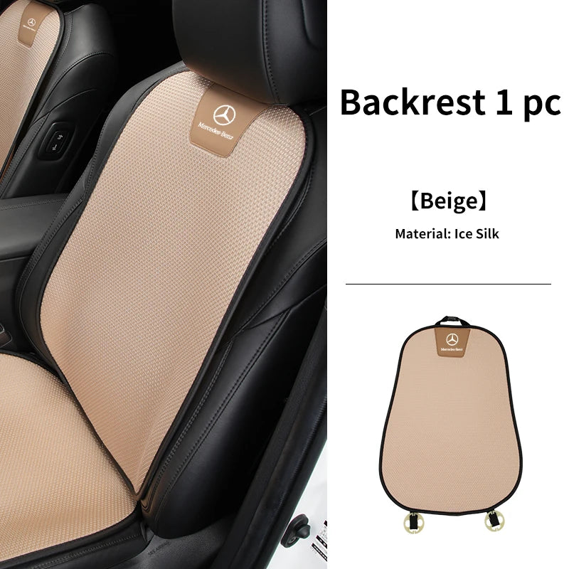 Coussin de siège auto antidérapant en soie glacée pour Mercedes-Benz