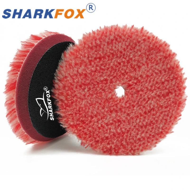 Sharkfox Tampons de Polissage en Laine 5"/6"