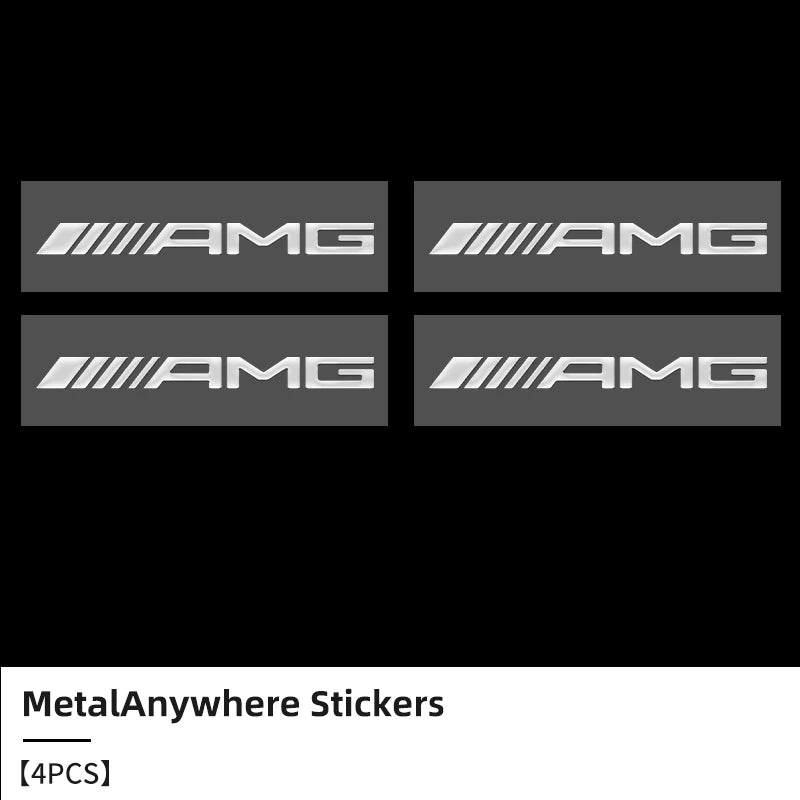 3D Metal Logo Stickers for Mercedes Benz AMG