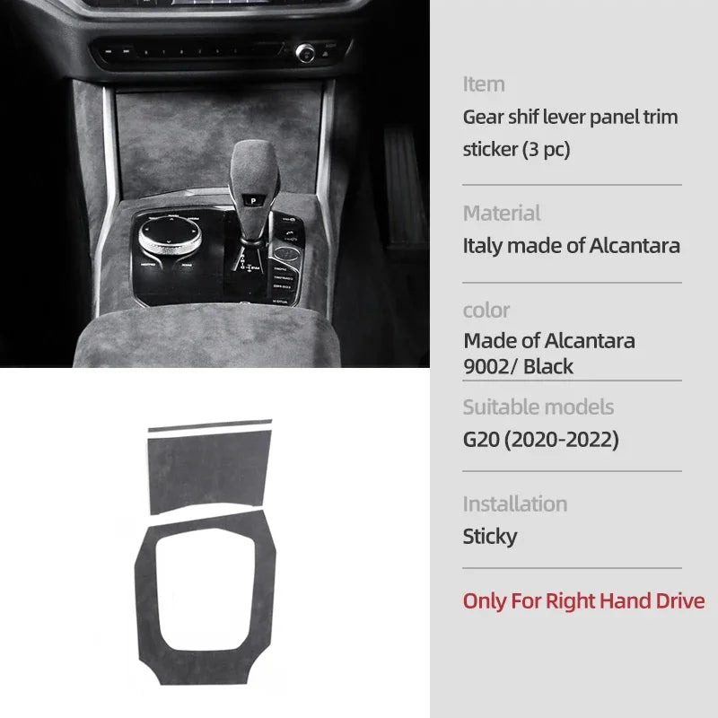 Cache Alcantara BMW G20/G28/G23