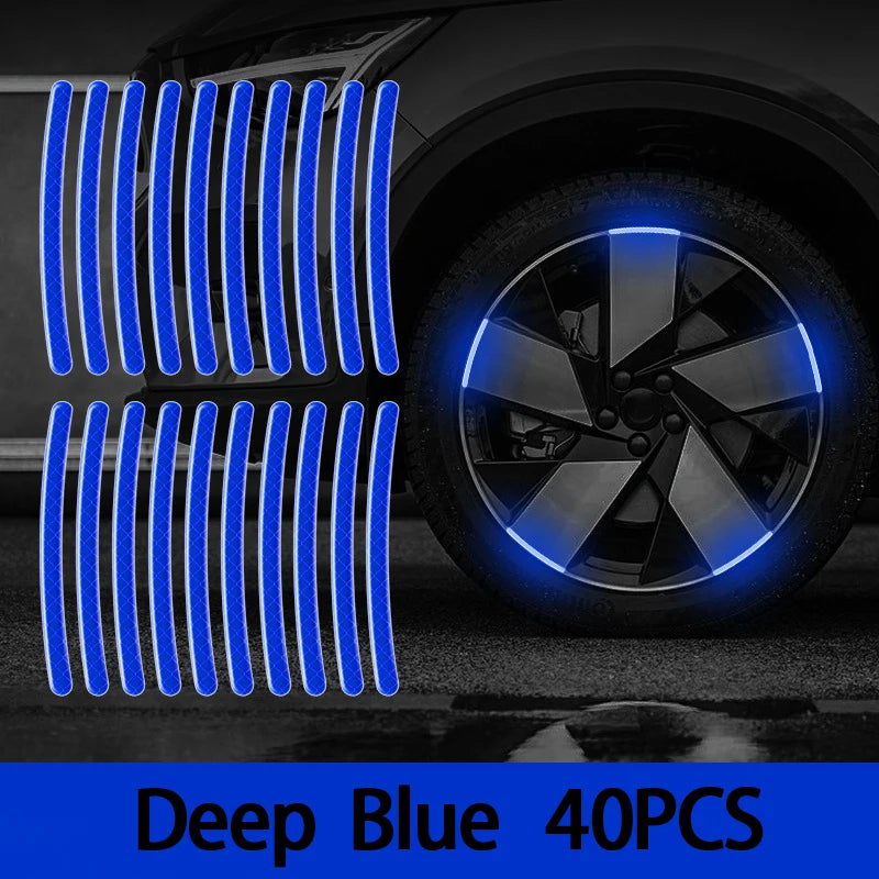 Lot de 40 stickers pour jantes – voiture, moto et vélo