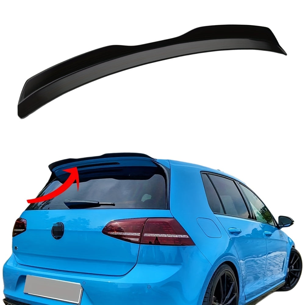Aileron arrière de toit noir brillant pour Volkswagen Golf