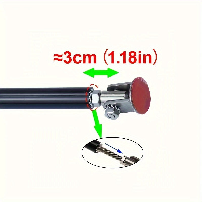 Paire de tiges de renfort avant universelles 200mm – Kit support pare-chocs