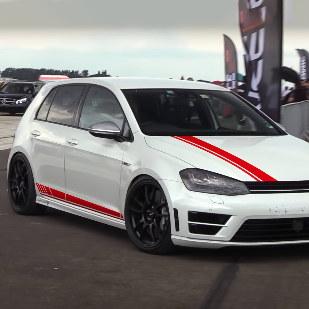 Lot de 3 Autocollants Vinyle de Bas de Caisse pour Voiture