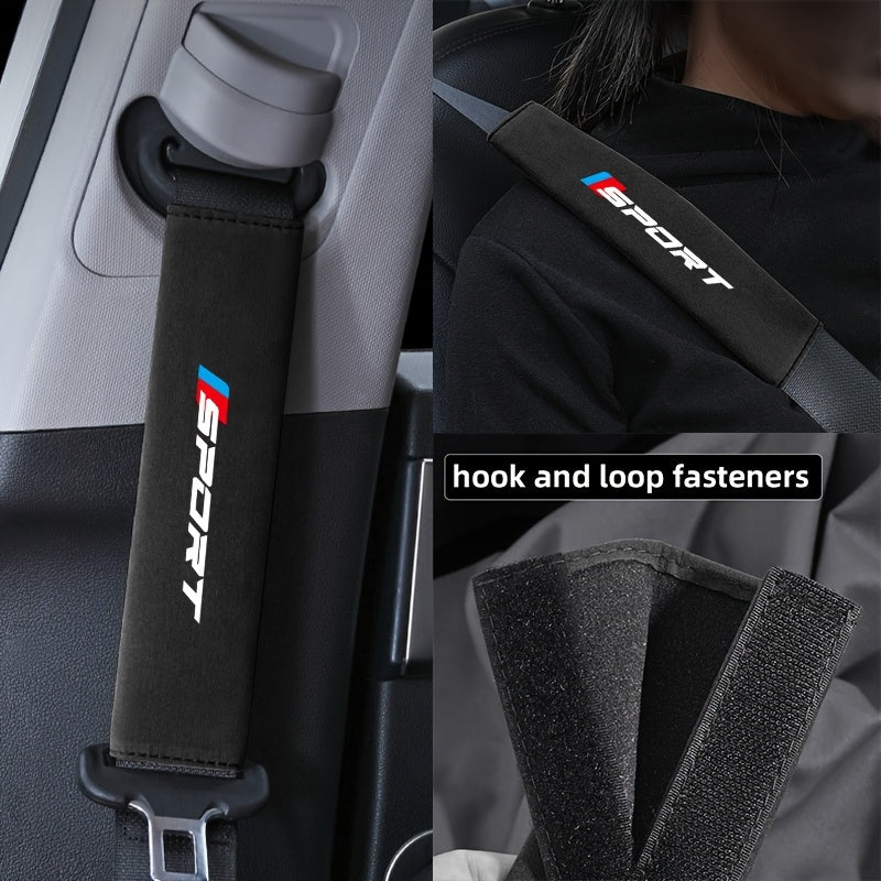Coussins appui-tête et protège-épaules assortis pour ceinture de sécurité BMW