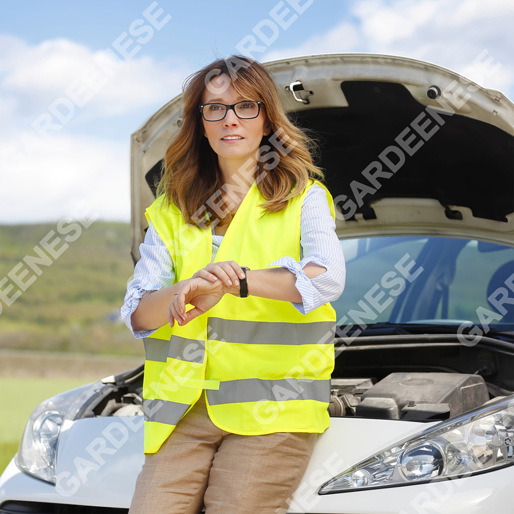 Gilet de sécurité haute visibilité 4pcs jaune