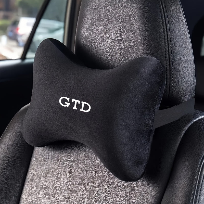 Coussin de siège en peluche pour appui-tête voiture