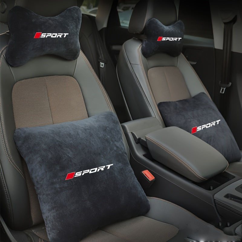 Set 2 pièces appui-tête et coussin lombaire voiture