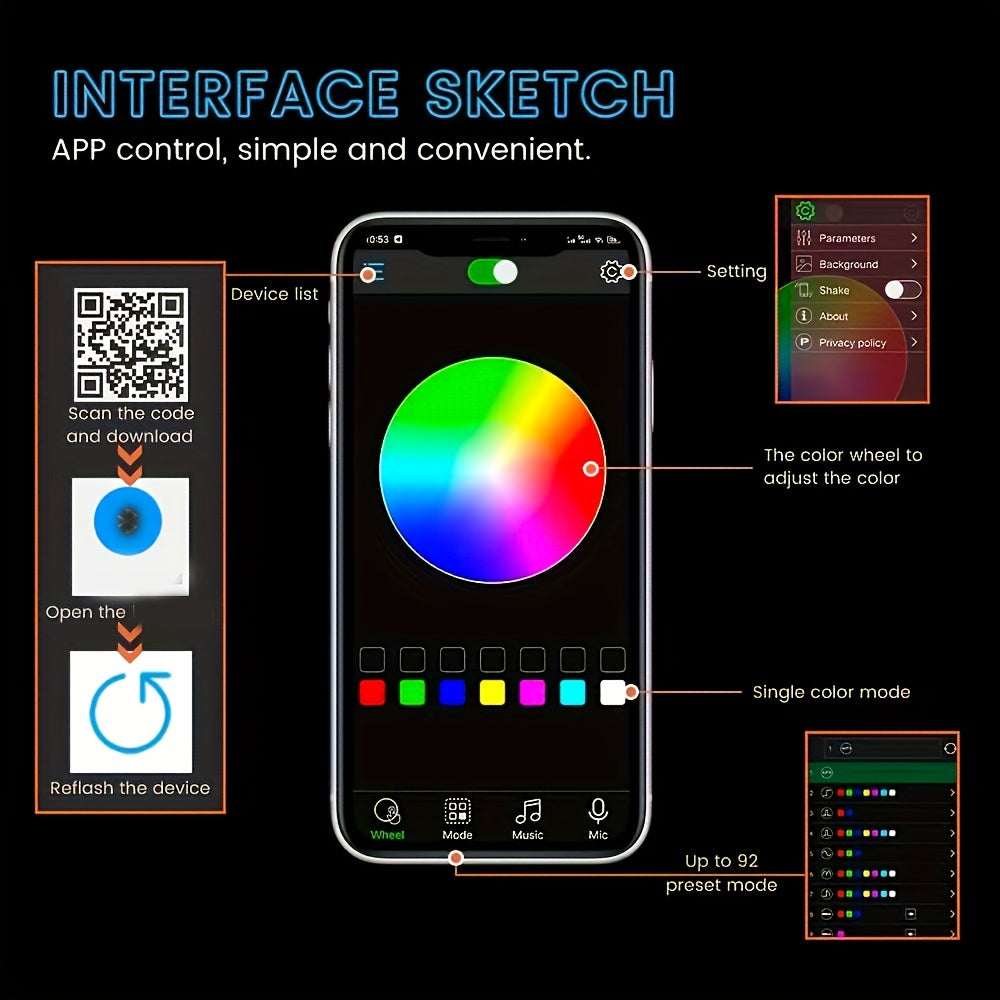 2 LED DRL Neon AnautosL pour voiture avec clignotants séquentiels