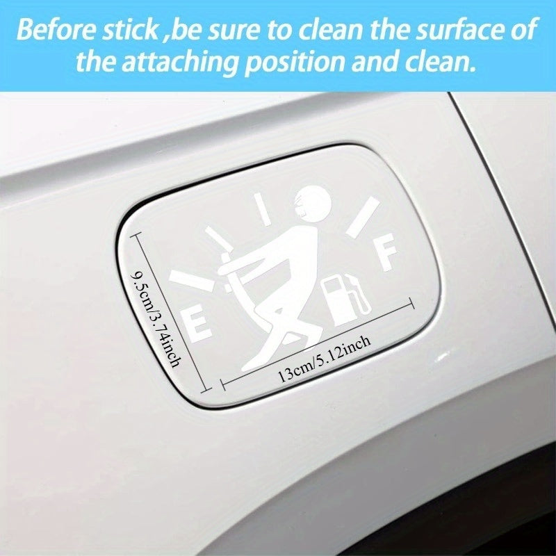 3 Stickers de Bouchon d’Essence Humoristiques