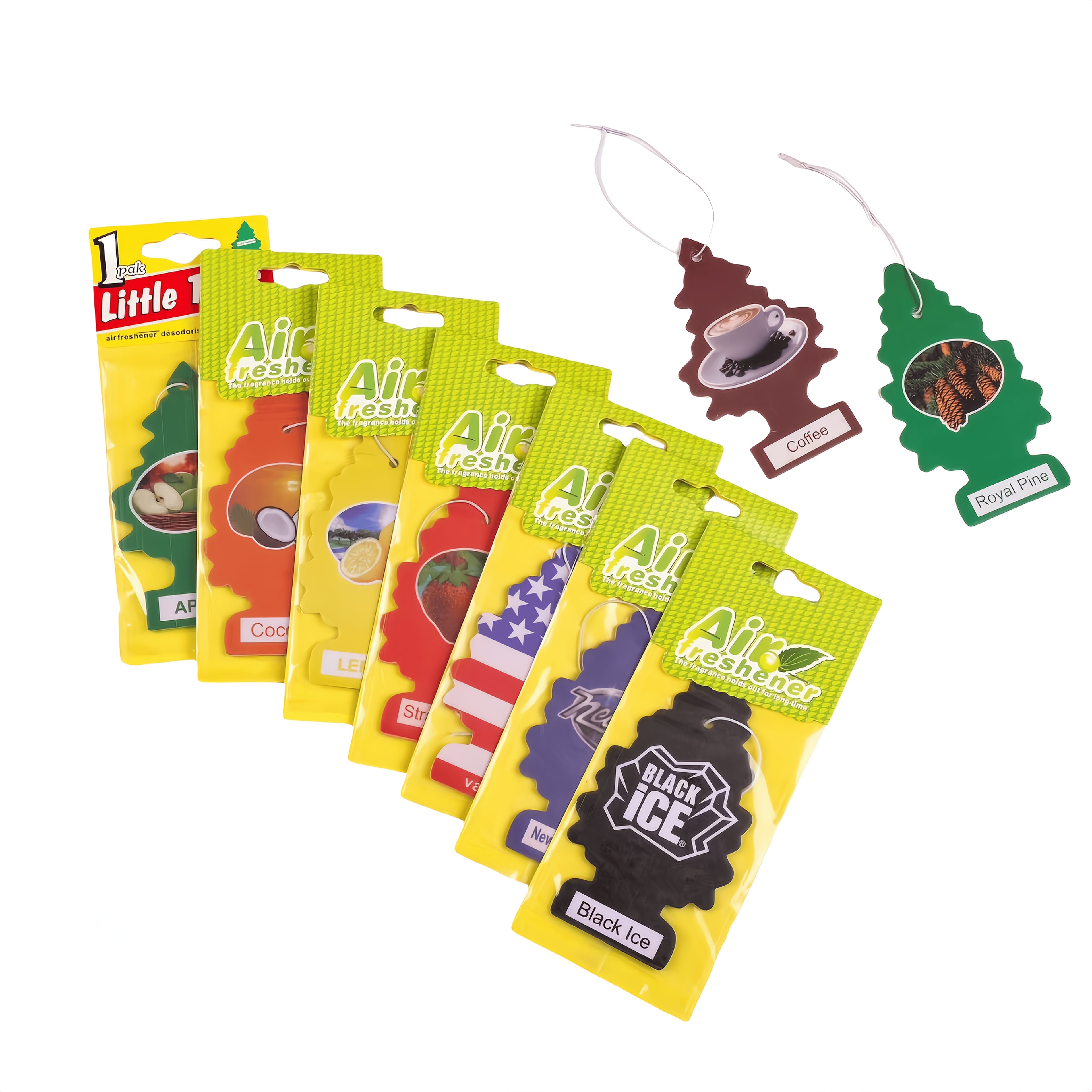 Lot de 16 Désodorisants de Voiture en Papier Parfumé