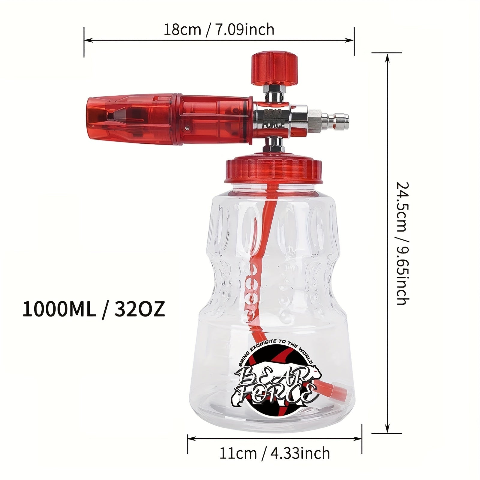 Canon à Mousse avec Raccord Rapide 1/4 pour Nettoyeur Haute Pression