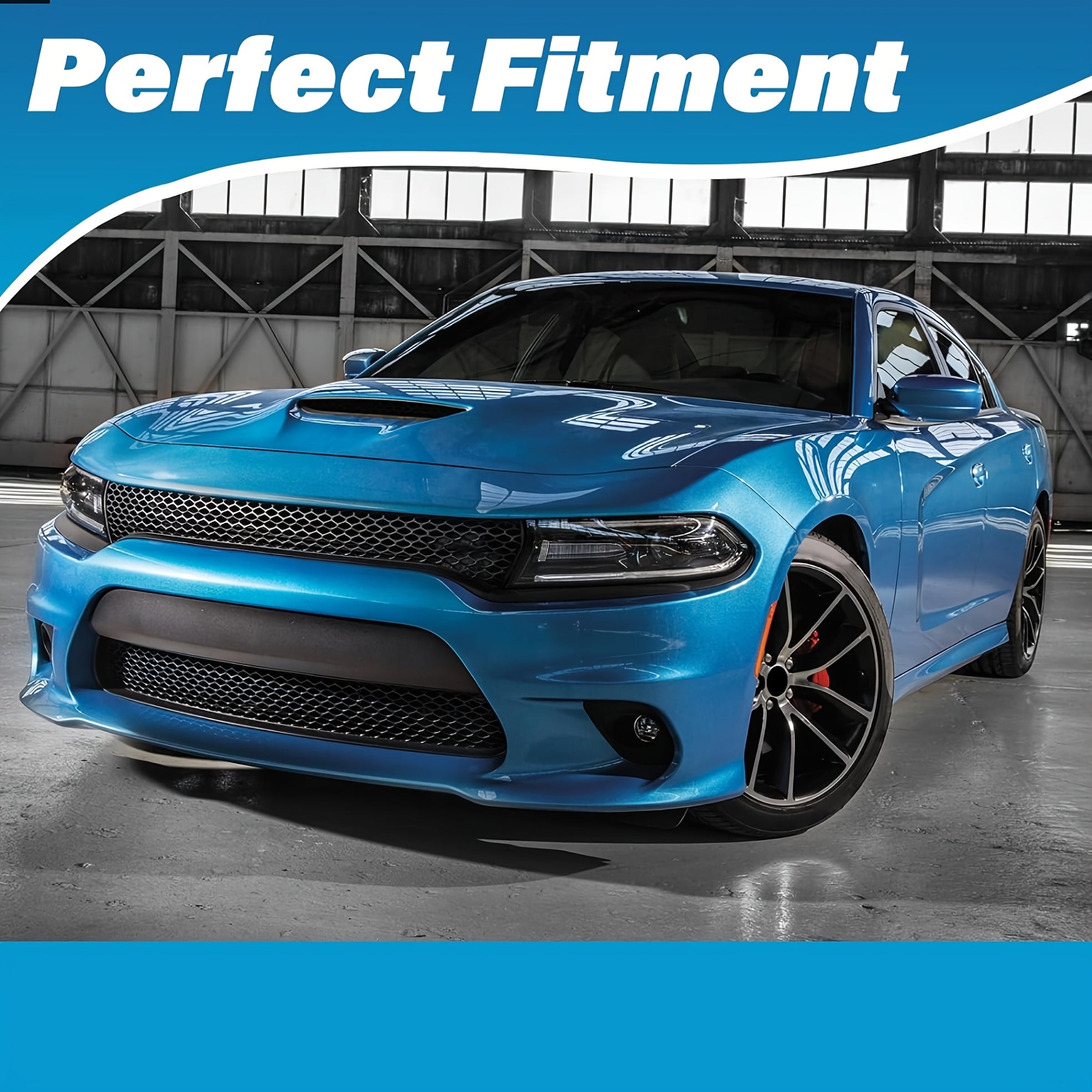 Set 4 Cache Feux Arrière Teintés Noir pour Dodge Charger