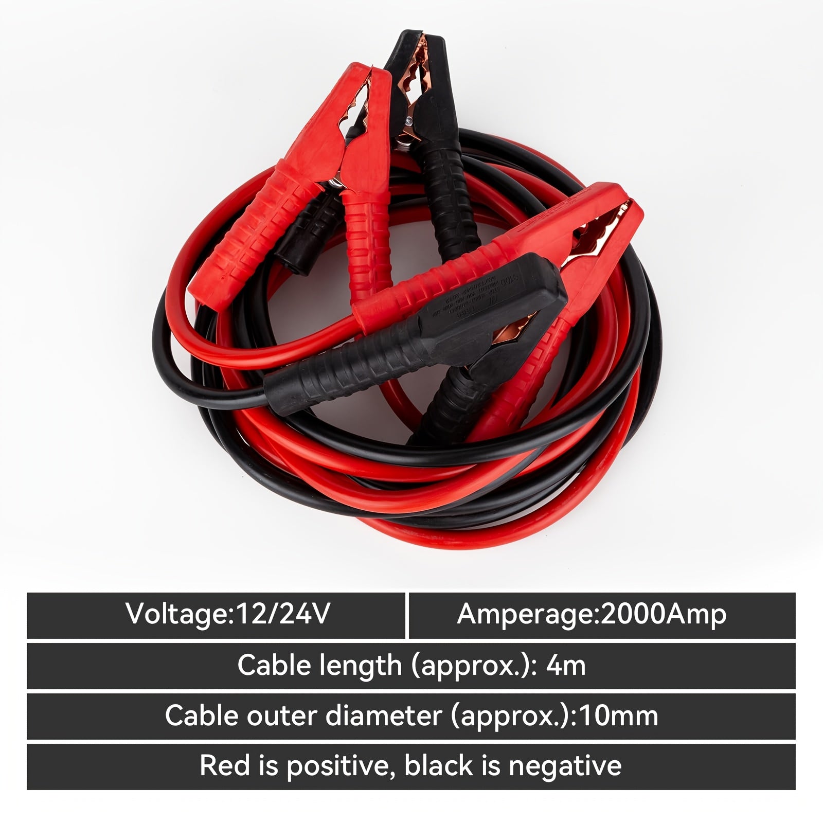 Câbles de Démarrage de Batterie 2000AMP 4m